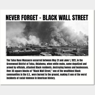 Black Wall Street - Never Forget Posters and Art
